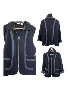 Women's Zenergy By Chico's Zip-Front Jacket with Contrast Trim